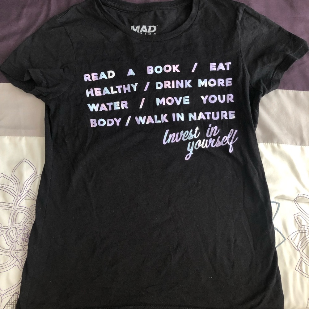 Mad Engine Black Tshirt Size Small